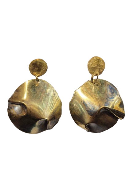 Kolczyki metalowe gniecione M.P. Milewscy